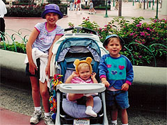 At Disneyland with Kayla and Emily