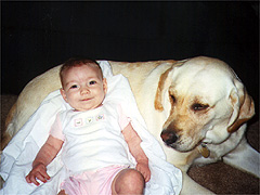 Wendy and Hannah (4months old)